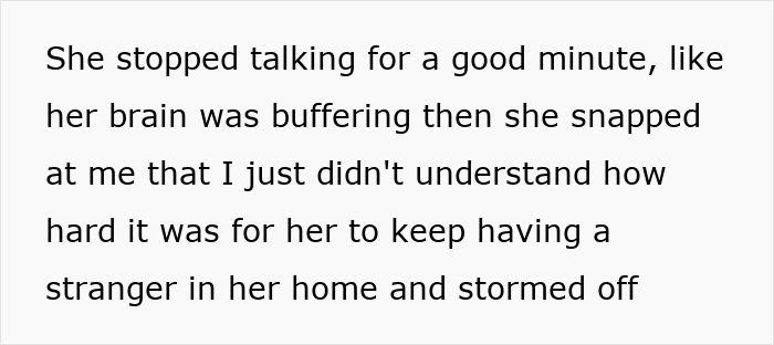 Text excerpt discussing a woman forbidding her brother-in-law from talking to her despite seeing her nephew less.