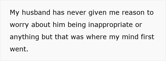 Text on a white background stating a woman refuses to let her brother-in-law talk to her, even if it means seeing her nephew less.