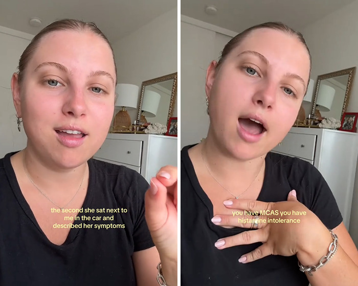 Woman explaining a medical mystery related to MCAS and histamine intolerance after doctors failed to diagnose it. Woman explaining a medical mystery related to MCAS and histamine intolerance after doctors failed to diagnose it.