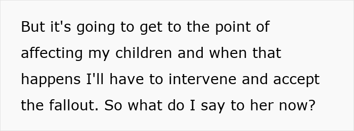 Text excerpt about a diet-obsessed mom food-shaming her daughter and facing consequences for her behavior.