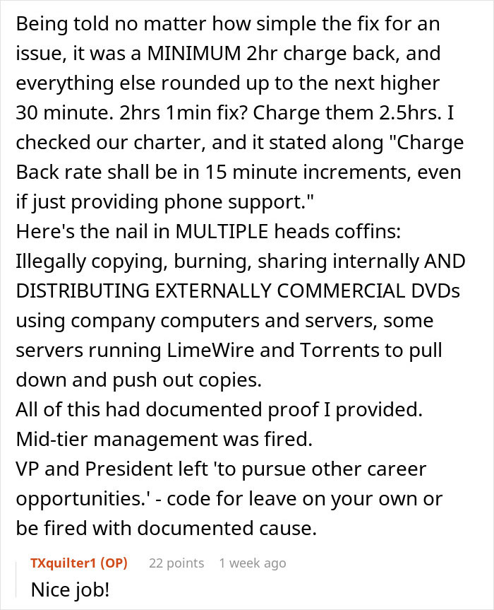 Screenshot of a text story about an office Karen who faces consequences as colleagues watch karma unfold. Screenshot of a text story about an office Karen who faces consequences as colleagues watch karma unfold.