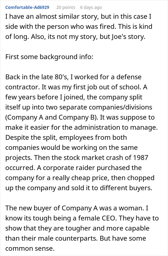 Reddit user shares a story about an office Karen whose actions lead to karma while colleagues watch. Reddit user shares a story about an office Karen whose actions lead to karma while colleagues watch.