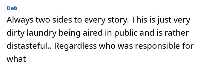 Comment from Deb discussing the controversy involving David Harbour&rsquo;s friend and Lily Allen&rsquo;s accusations online.