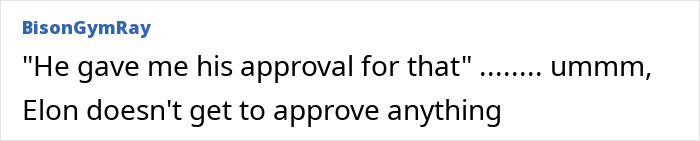 Text comment from BisonGymRay discussing Elon Musk&rsquo;s influence on a German activist known as Anti-Greta seeking asylum in the US.