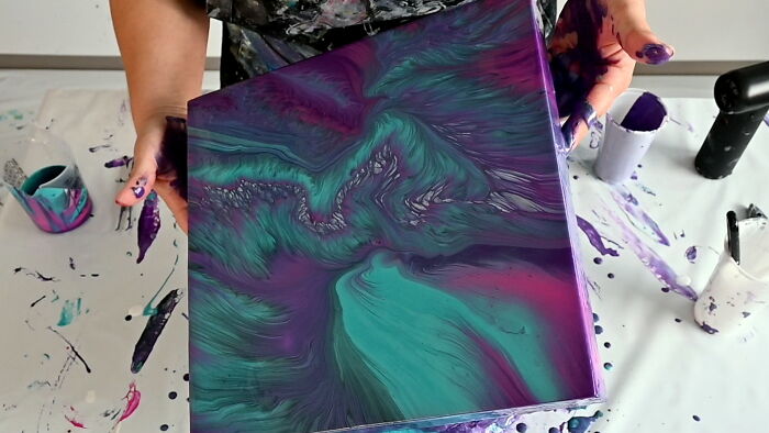 Giving Paint A Second Chance: Calm And Relaxing Acrylic Pour
