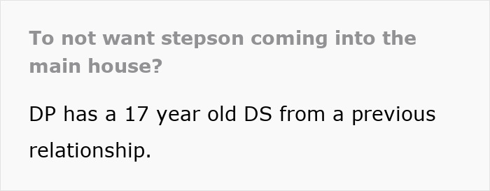 Text discussing family relationship issues involving an annex, son, and household dynamics in a stepfamily.