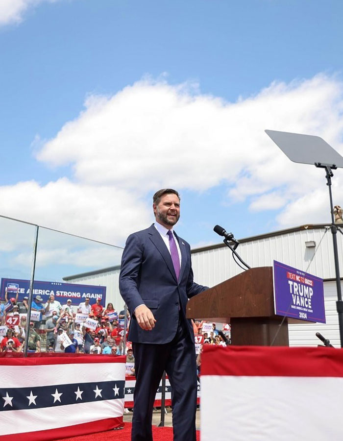 Erika Kirk's "Inappropriate" Hug With JD Vance And "Weird" Statement At Turning Point Event Goes Viral