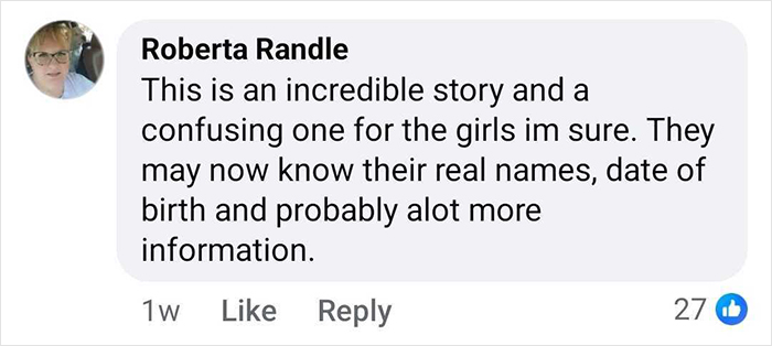 Comment on miracle sisters discovered alive 36 years after being reported missing, expressing amazement and confusion.