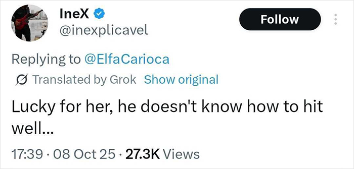 Screenshot of a tweet discussing a viral debate about a man punching a woman who threw a chair at a child.