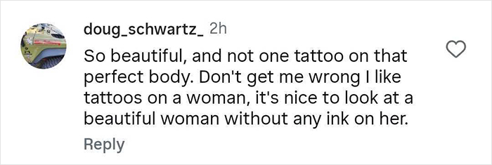 Screenshot of a social media comment praising a woman&rsquo;s natural beauty, relevant to best makeup tutorial ever.