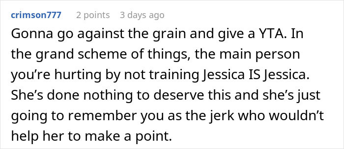 Screenshot of a user comment discussing unfair company pay practices and training issues amid market changes.