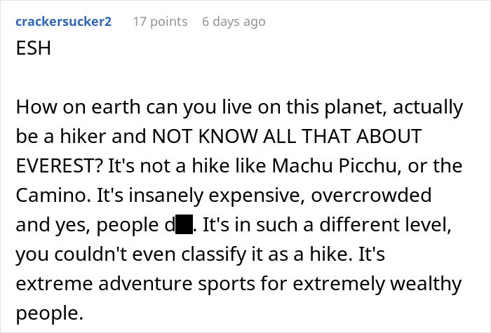 Screenshot of a Reddit comment discussing a man getting majorly hurt when his wife asks to cancel their anniversary trip. Screenshot of a Reddit comment discussing a man getting majorly hurt when his wife asks to cancel their anniversary trip.