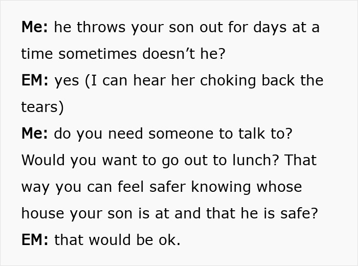 Conversation between woman and daughter’s boyfriend’s mom reveals heartbreaking truth behind anger and family struggles. Conversation between woman and daughter’s boyfriend’s mom reveals heartbreaking truth behind anger and family struggles.