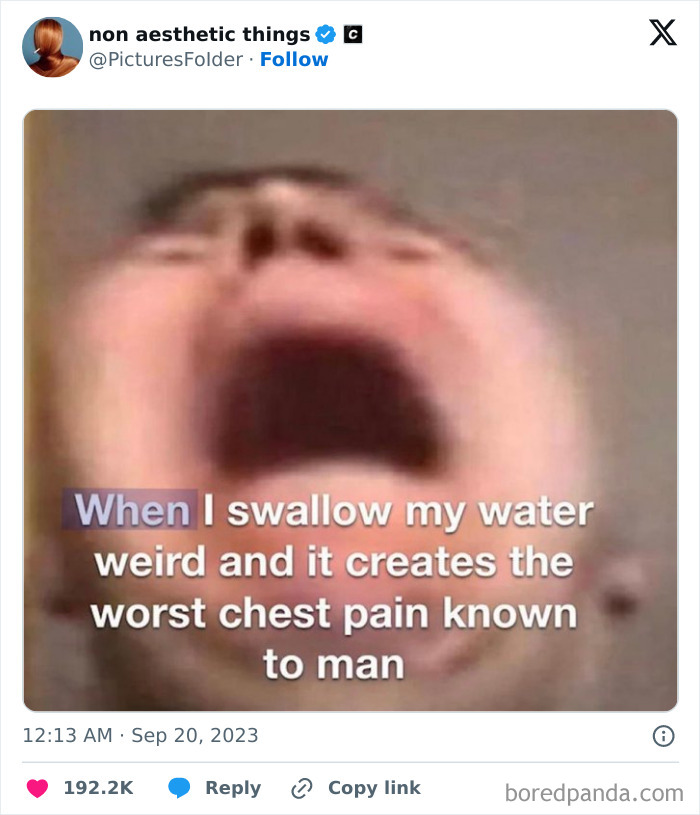 Blurry close-up of a person showing an expression of discomfort portraying specific moments that aren’t an original experience.