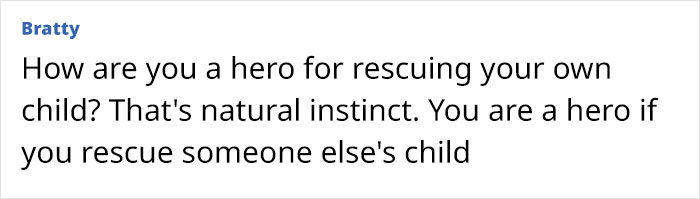 Comment discussing mom's behavior related to a girl's terrifying plunge into ocean from Disney cruise ship incident.