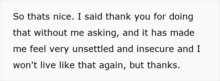 Text excerpt expressing feelings of being unsettled and insecure in a relationship with a boyfriend.