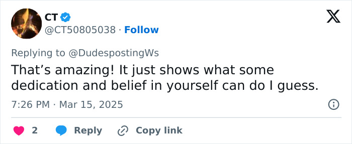 Tweet about dedication and self-belief from My Name Is Earl actor flaunting stunning new look after weight loss.