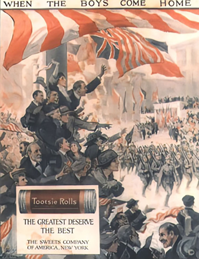 Crowd waving flags and soldiers marching during a historic celebration, illustrating shocking stories from history about rabbits and Napoleon.