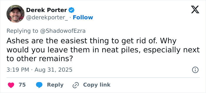 Screenshot of a tweet discussing piles of human remains found in the Las Vegas desert amid an urgent investigation. Screenshot of a tweet discussing piles of human remains found in the Las Vegas desert amid an urgent investigation.