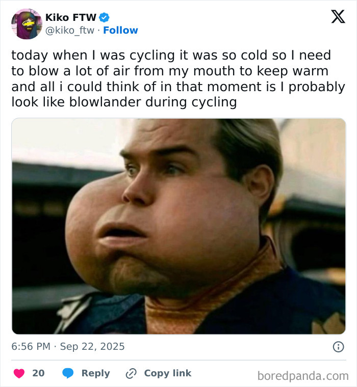 Alt text: A humorous moment shared on social media illustrating a relatable specific moment in our lives that isn’t an original experience.