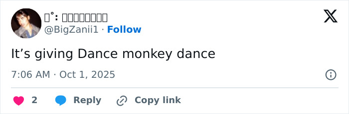 Screenshot of a tweet reacting to a viral moment involving a rapper under fire for twerking with Sydney Sweeney.