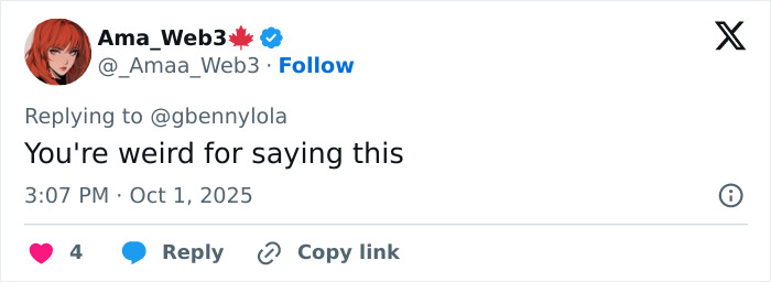 Tweet from Ama_Web3 replying to another user, discussing Zendaya fans convinced she's pregnant after photo with Lisa goes viral.