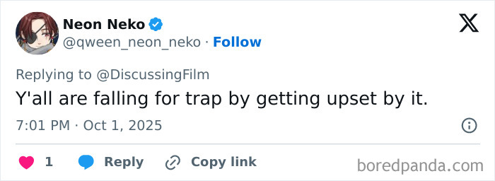 Tweet from Neon Neko discussing reactions to Nicolas Cage starring as Jesus' dad in a new horror film sparking frenzy online. Tweet from Neon Neko discussing reactions to Nicolas Cage starring as Jesus' dad in a new horror film sparking frenzy online.