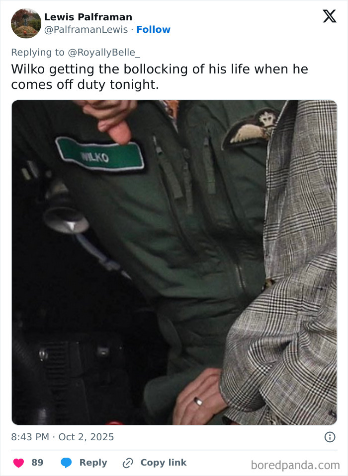 Servicemen in uniform seemingly checking out Kate Middleton, sparking a firestorm of hilarious reactions online.