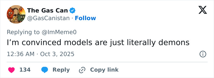 Tweet from The Gas Can about models, highlighting controversy and boundary-breaking moments at Paris Fashion Week.