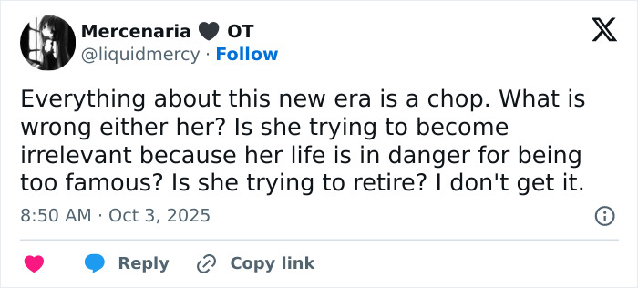 Tweet discussing Taylor Swift's new look amid album release drawing wild reactions and comparisons to Caitlyn Jenner.