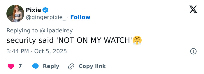 Tweet with user profile photo expressing outrage after man allegedly touched Dua Lipa inappropriately at concert. Tweet with user profile photo expressing outrage after man allegedly touched Dua Lipa inappropriately at concert.