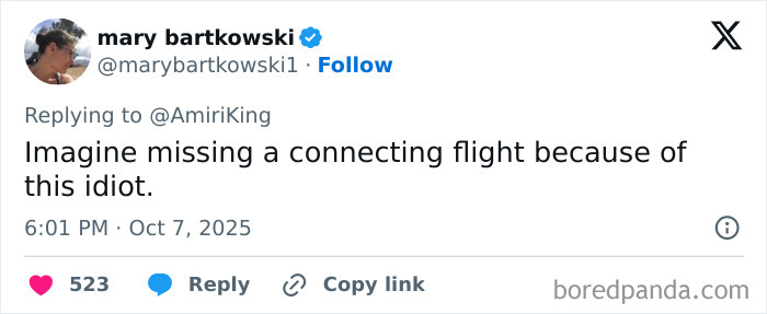 Twitter user criticizing a woman blocking passengers from exiting until her daughter goes first causing outrage. Twitter user criticizing a woman blocking passengers from exiting until her daughter goes first causing outrage.