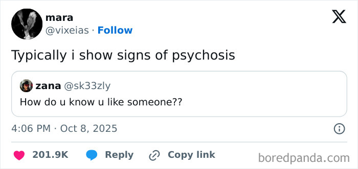 Tweet humor about mental health shared on Netflix Gotta Add A Comment Section featuring a funny October tweet interaction.