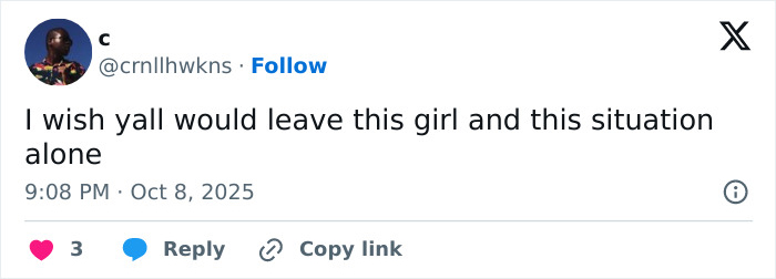 Tweet expressing support for Selena Gomez amid fans' suspicion about her kidney donor and wedding drama.