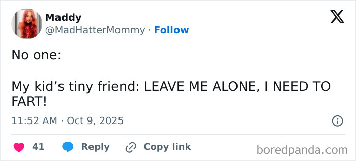 Parent tweet on X showing a funny parenting moment as part of these 78 parents barely made it through October.