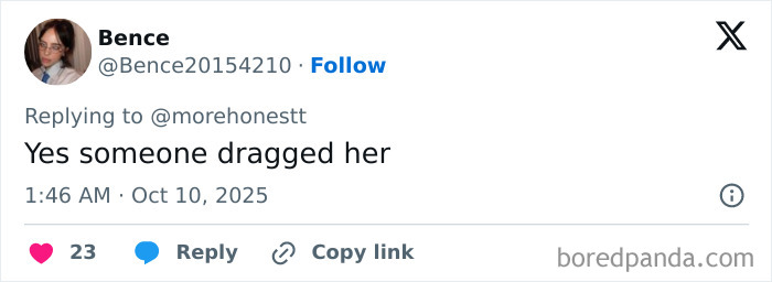 Screenshot of a tweet replying to an incident where a man tries to snatch Billie Eilish at a Miami concert, outraging fans.
