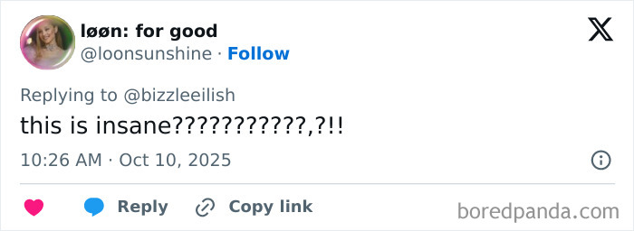 Tweet from user @loonsunshine reacting with shock and disbelief to news about fans outraged after a man tries to snatch Billie Eilish at Miami concert.
