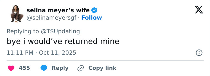 Social media post showing fan reaction to Travis Kelce autographing Taylor Swift albums causing Tradwife controversy.