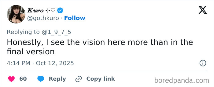 Tweet from user Kuro commenting on the unedited Taylor Swift photo from Life Of A Showgirl cover shoot. Tweet from user Kuro commenting on the unedited Taylor Swift photo from Life Of A Showgirl cover shoot.