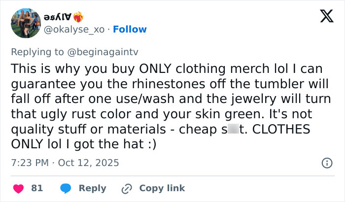 Fan criticizes Taylor Swift $40 Life Of A Showgirl hairbrush for low quality and durability in viral social media post.