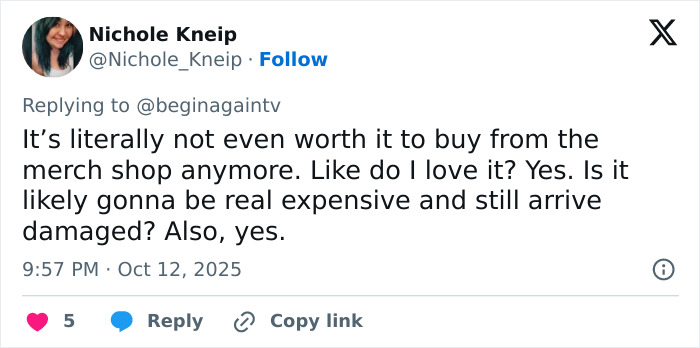 Tweet criticising Taylor Swift Life Of A Showgirl hairbrush for high price and poor quality from fan&rsquo;s viral post.