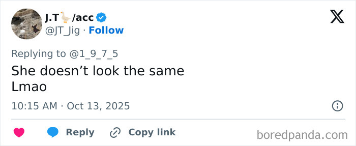 Screenshot of a tweet discussing Taylor Swift's unedited photo from Life Of A Showgirl cover shoot sparking conspiracy theories. Screenshot of a tweet discussing Taylor Swift's unedited photo from Life Of A Showgirl cover shoot sparking conspiracy theories.