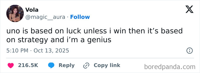 Screenshot of a hilarious tweet from October 2025 showing witty humor, featured in Netflix gotta add a comment section.