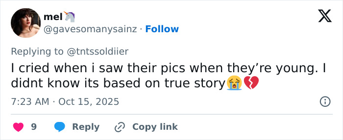 Screenshot of a Twitter reply where a user emotionally reacts to a story about the mom of late Taylor Swift friend.