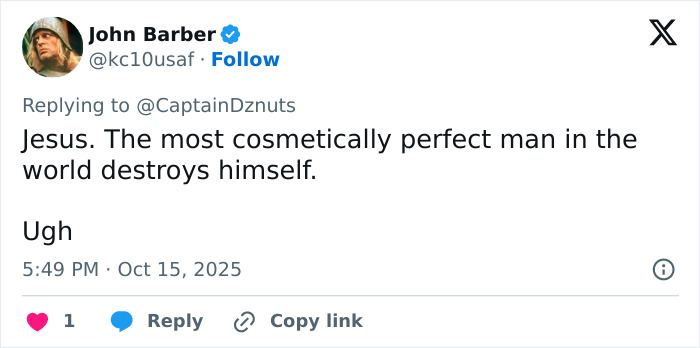 Tweet criticizing Bradley Cooper&rsquo;s radical makeover, sparking fans comparing his look to Barry Manilow.