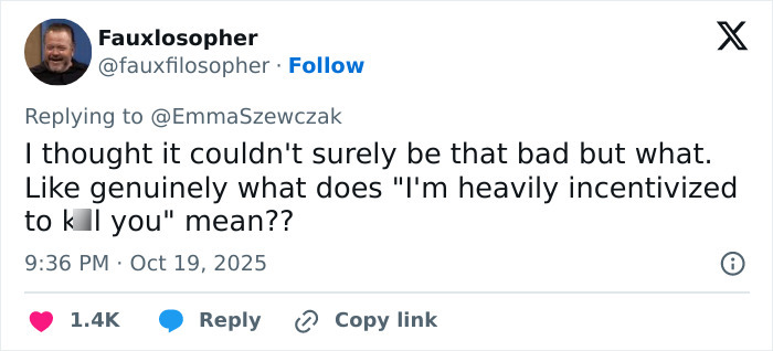 Tweet from user Fauxlosopher questioning the meaning of a tone-deaf anniversary post about Kristen Bell and Dax Shepard. Tweet from user Fauxlosopher questioning the meaning of a tone-deaf anniversary post about Kristen Bell and Dax Shepard.