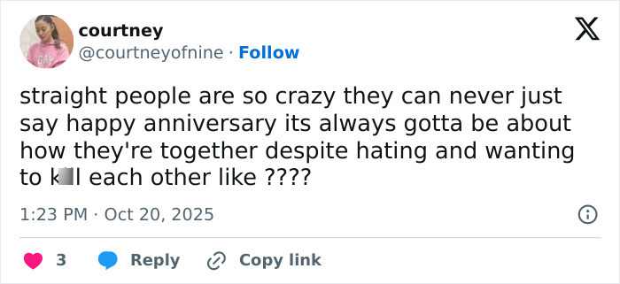 Alt text: Social media post reacting to Kristen Bell snubbing fans after triggering anniversary post backlash.