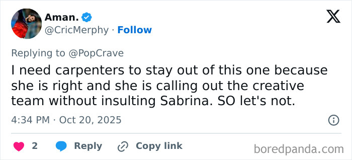 Sabrina Carpenter&rsquo;s SNL Performance Slammed For 'Disrespecful' Cultural Appropriation