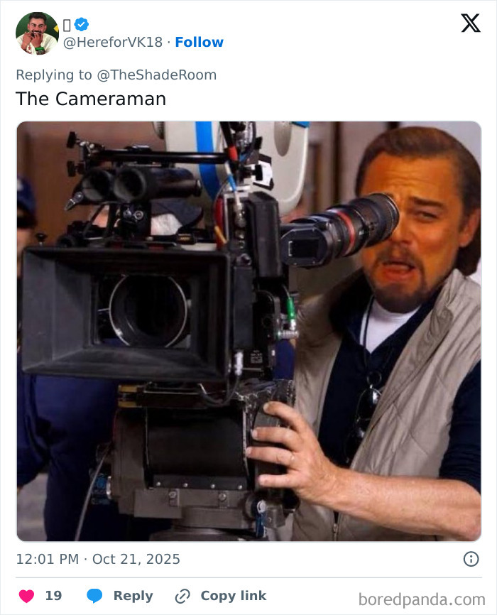 Man operating professional video camera illustrating Simone Biles and Jonathan Owens PDA video going viral and backlash online.