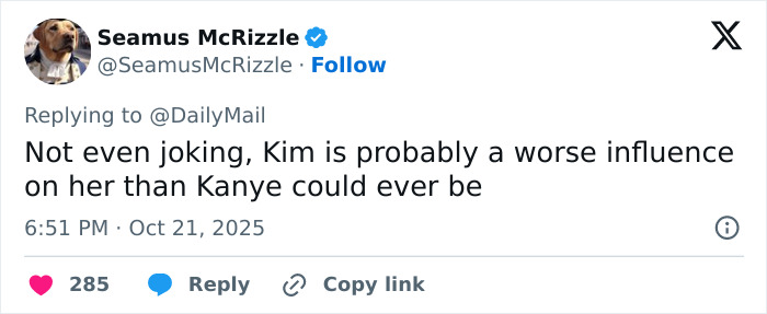 Twitter post expressing concern about North West's fake face tattoos, piercings, and grills causing worry among fans.